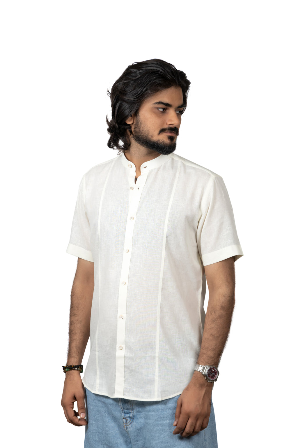 Sunline Pleat Shirt - Light Yellow