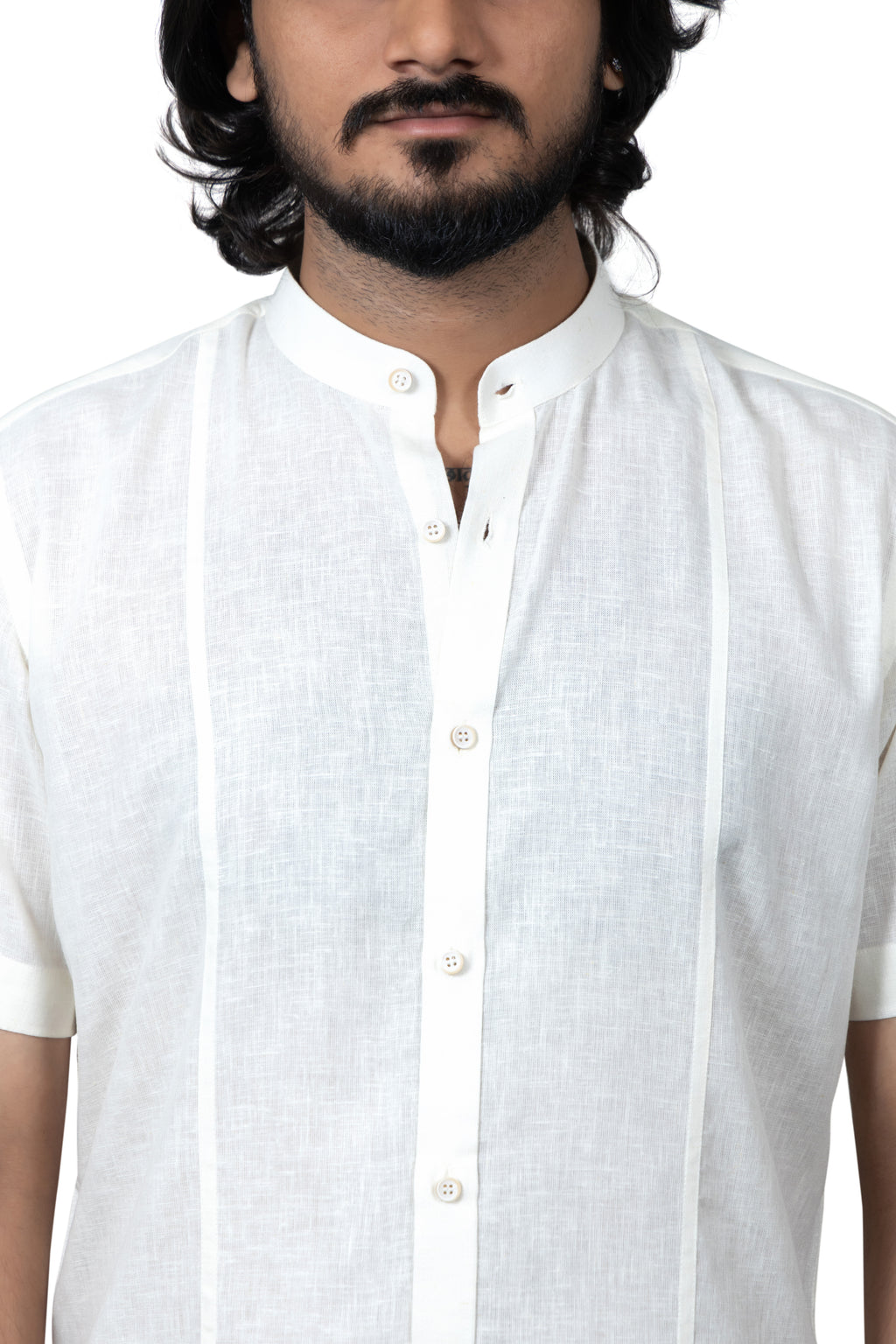 Sunline Pleat Shirt - Light Yellow