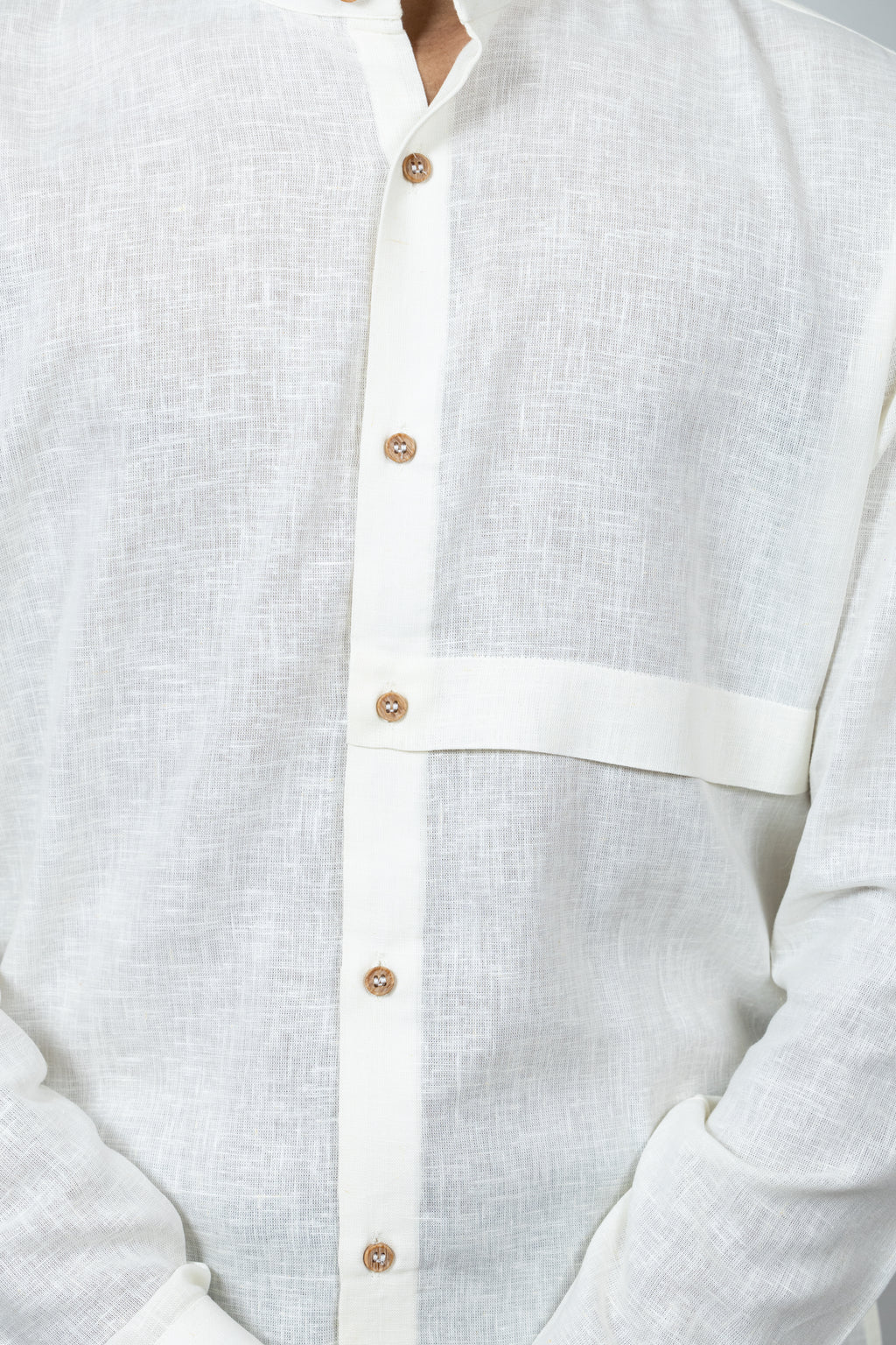 SunPleat Linen Shirt - Light Yellow