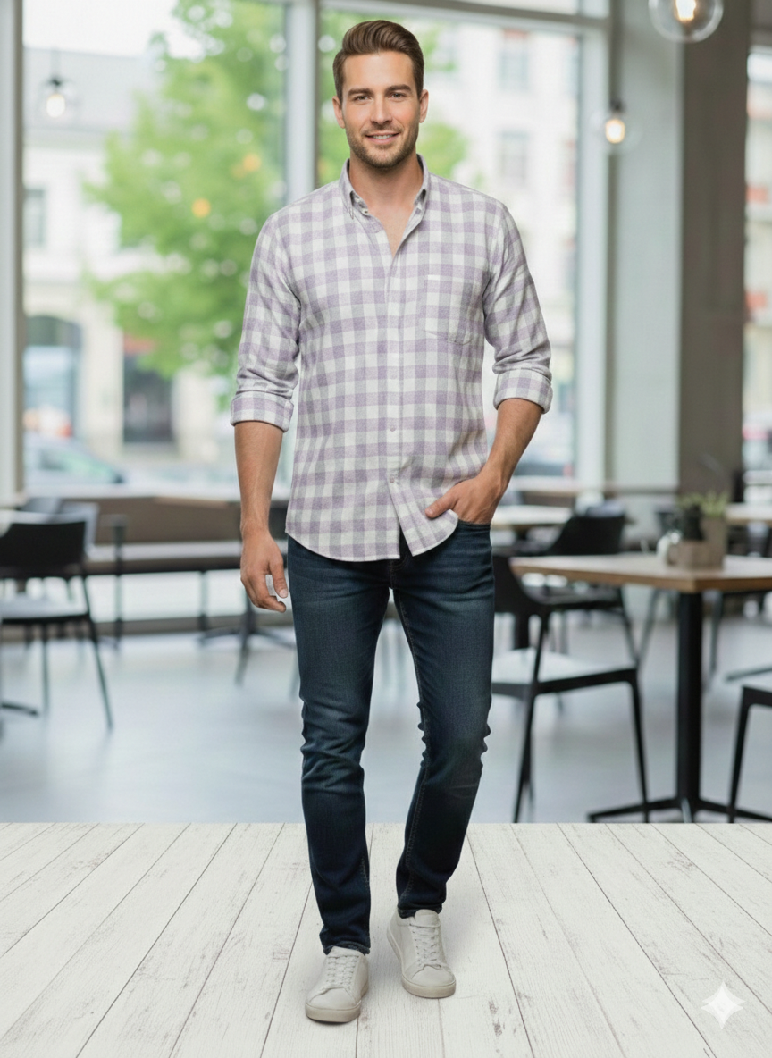 The Highland Lavender Check