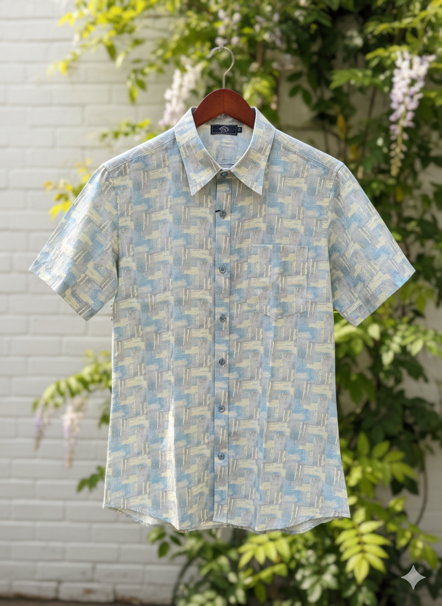 The Sunlit Pastel Linen Shirt