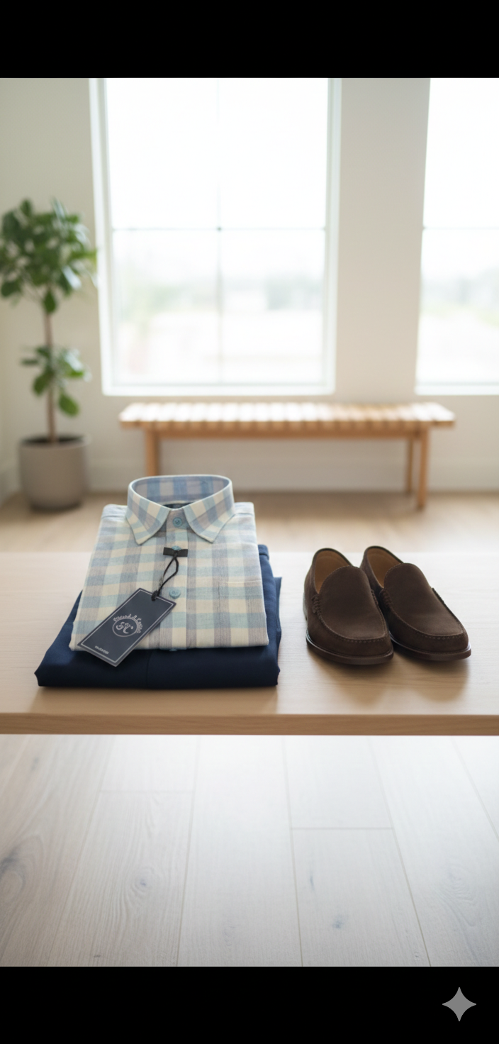 The Coastal Grid Shirt