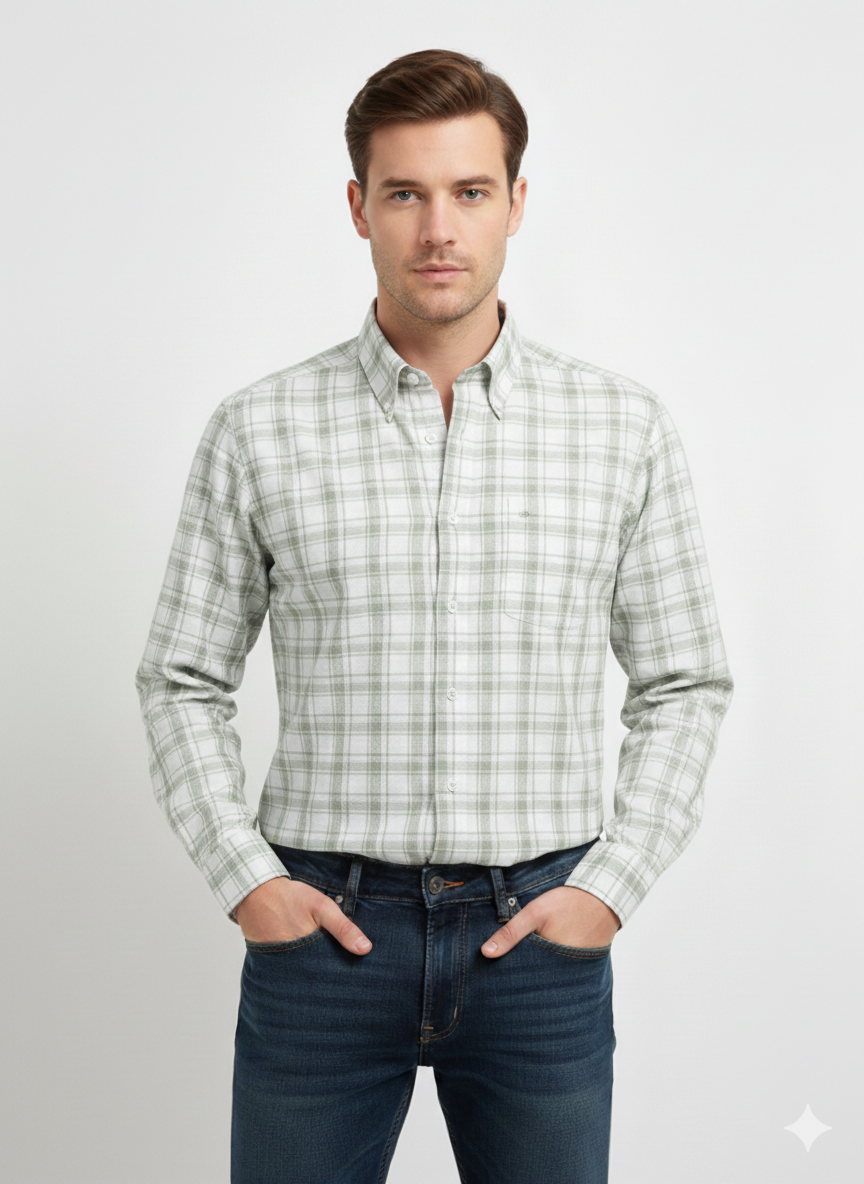 Sage Plaid Shirt