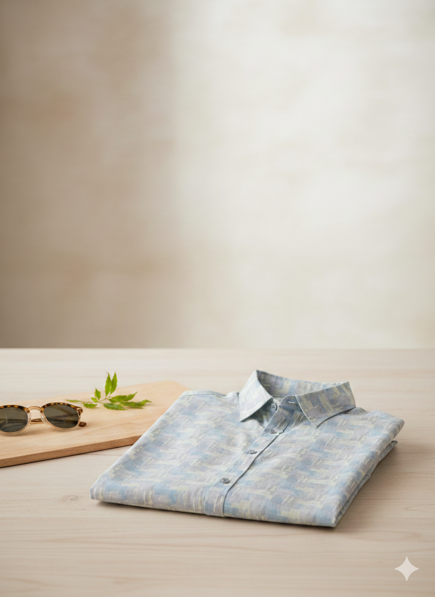 The Sunlit Pastel Linen Shirt