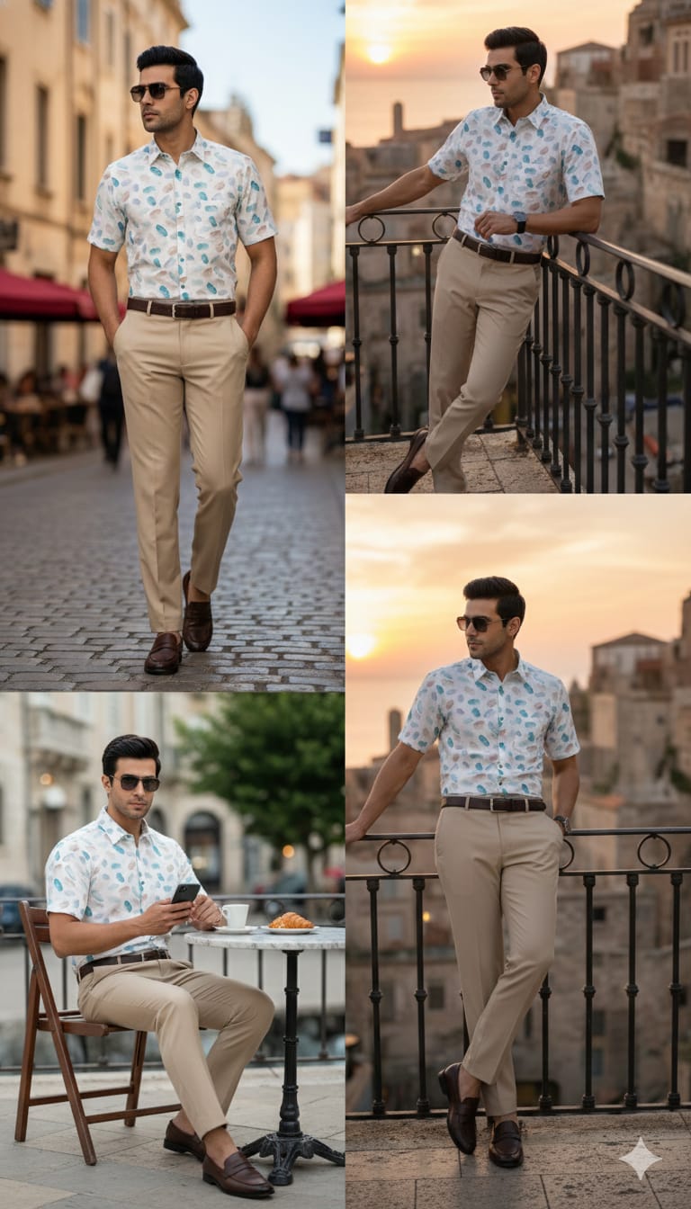 The Azure Pebble Linen Shirt